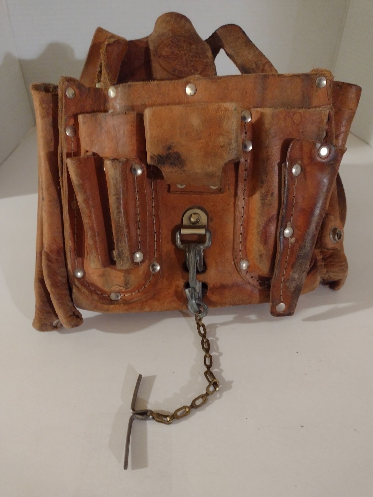 Klein***Tools 5167 Leather Electricians Handyman Tool Pouch With Belt