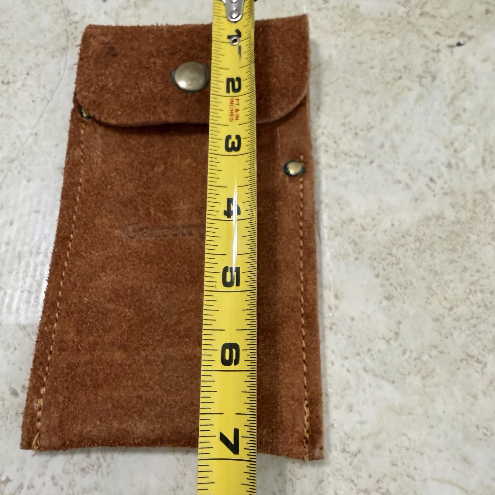 Garret Wade Suede Scaper Pouch Brown Tool Holder Case Sheath Belt Holster