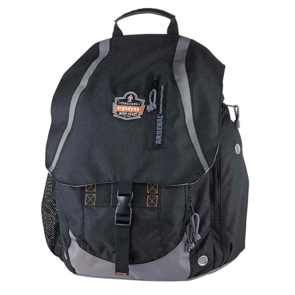 Ergodyne Gear+Tool Backpack 15″ Standard General Duty Polyester Material, Black
