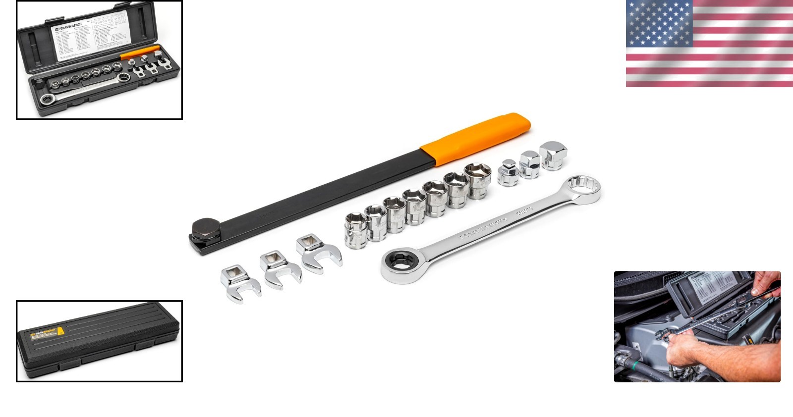 Effortless Serpentine Belt Changes – 15 Piece Ratcheting Tool Set Included