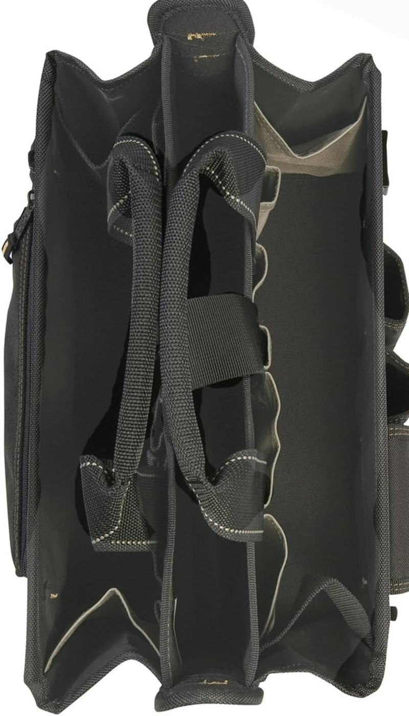 CLC Custom Leathercraft 1529 16 In. Center Tray Tool Bag, 16 Pocket