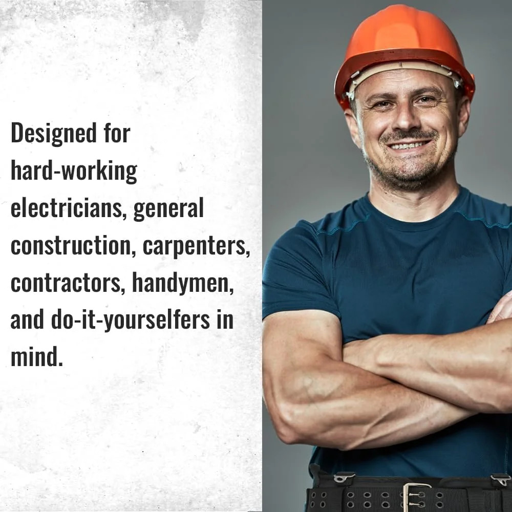 Heavy-Duty Ballistic Padded Tool Work Belt | Compatible w/Pouches, Holsters