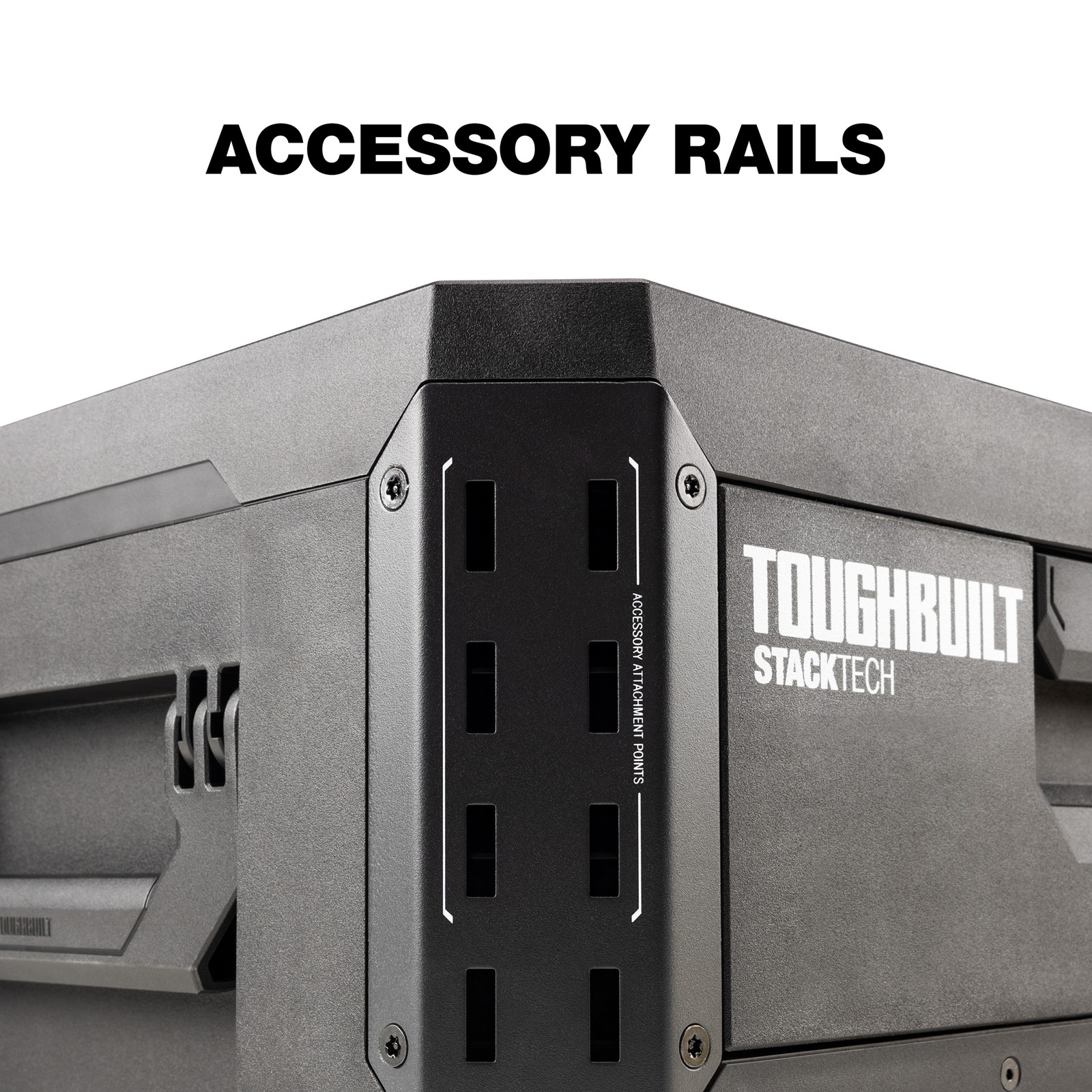 ToughBuilt StackTech 1-Drawer Tool Box, Durable Plastic Storage, Black(Open Box)