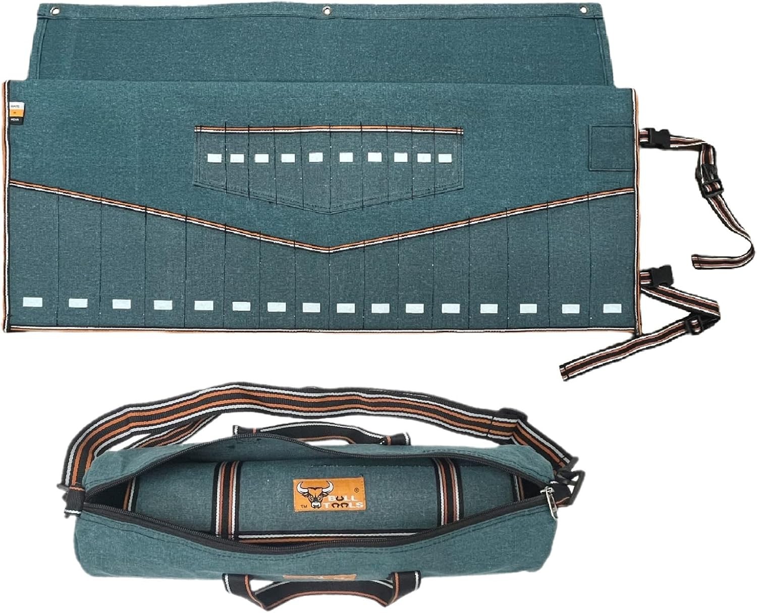 Wrench Roll 26 Pocket Tool Pouch Tool Bag Wrench Organizer Metric & SAE