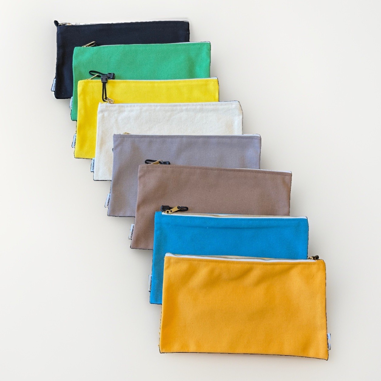 Canvas Tool Bag Zipper Pouch 12″x7″- 8 Pack Tools Utility Pouches Multi-Use
