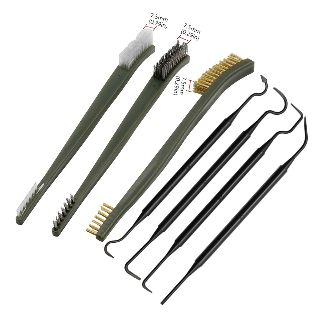 Steel Wire Brush Nylon Pick Set Easy to use Design Effective Car Cleaning