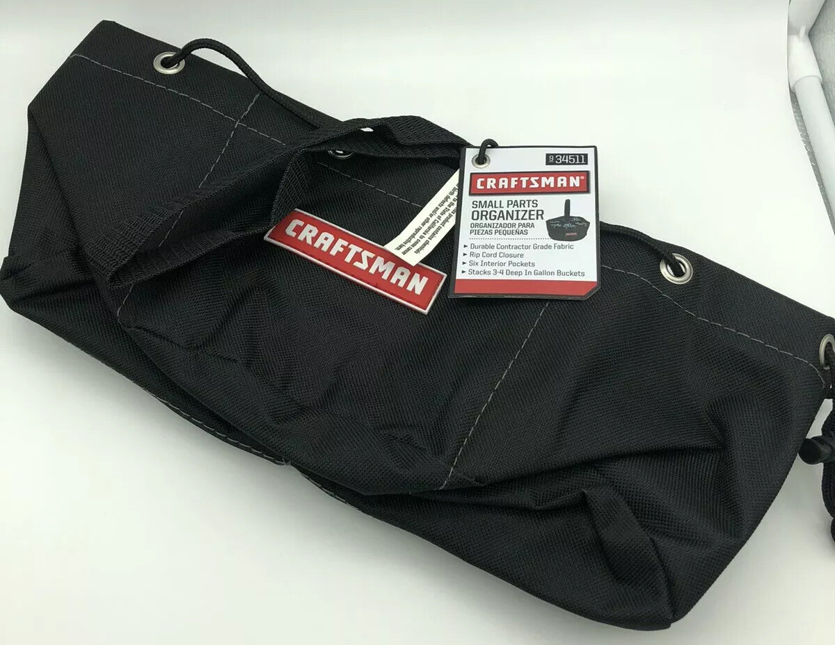 Craftsman Small Parts Organizer Black With 6 Durable Pockets