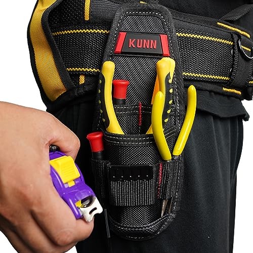 Construction Tool Holder Small Electrician’s Tool Pouch for Tool Red-1 Pack