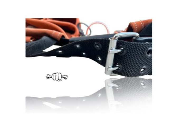 Heavy Duty Roofer, Framer, and Carpenter Tool Belt | Suede Leather | Durable