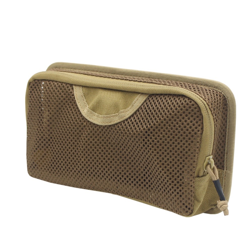 Mesh tool organizer with zipper hook loop for backpack expansion outdoor