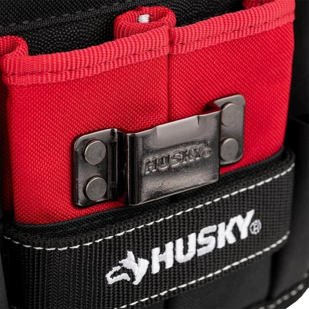 Husky 7 in. 3-Pocket Clip On Tool Belt Pouch – HD55200-TH