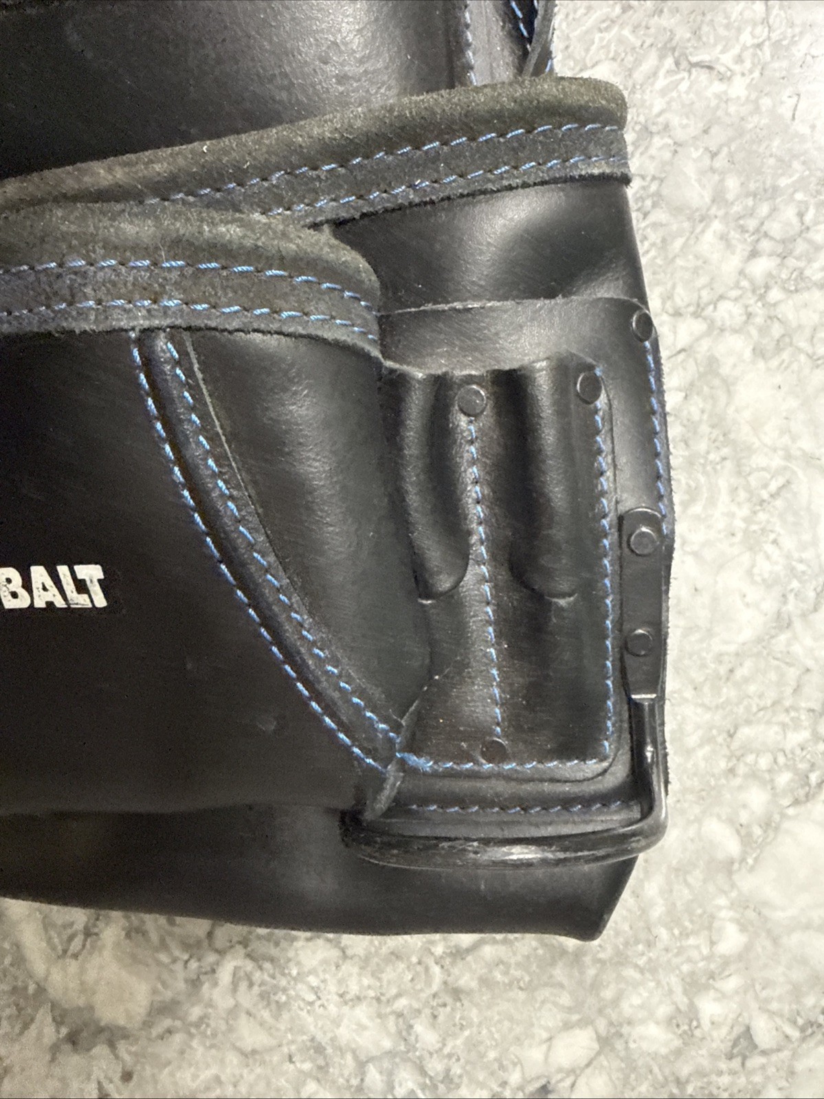 Kobalt Classic Leather Nail & Tool Utility Belt Bag / Pouch 10 Pockets KB6923