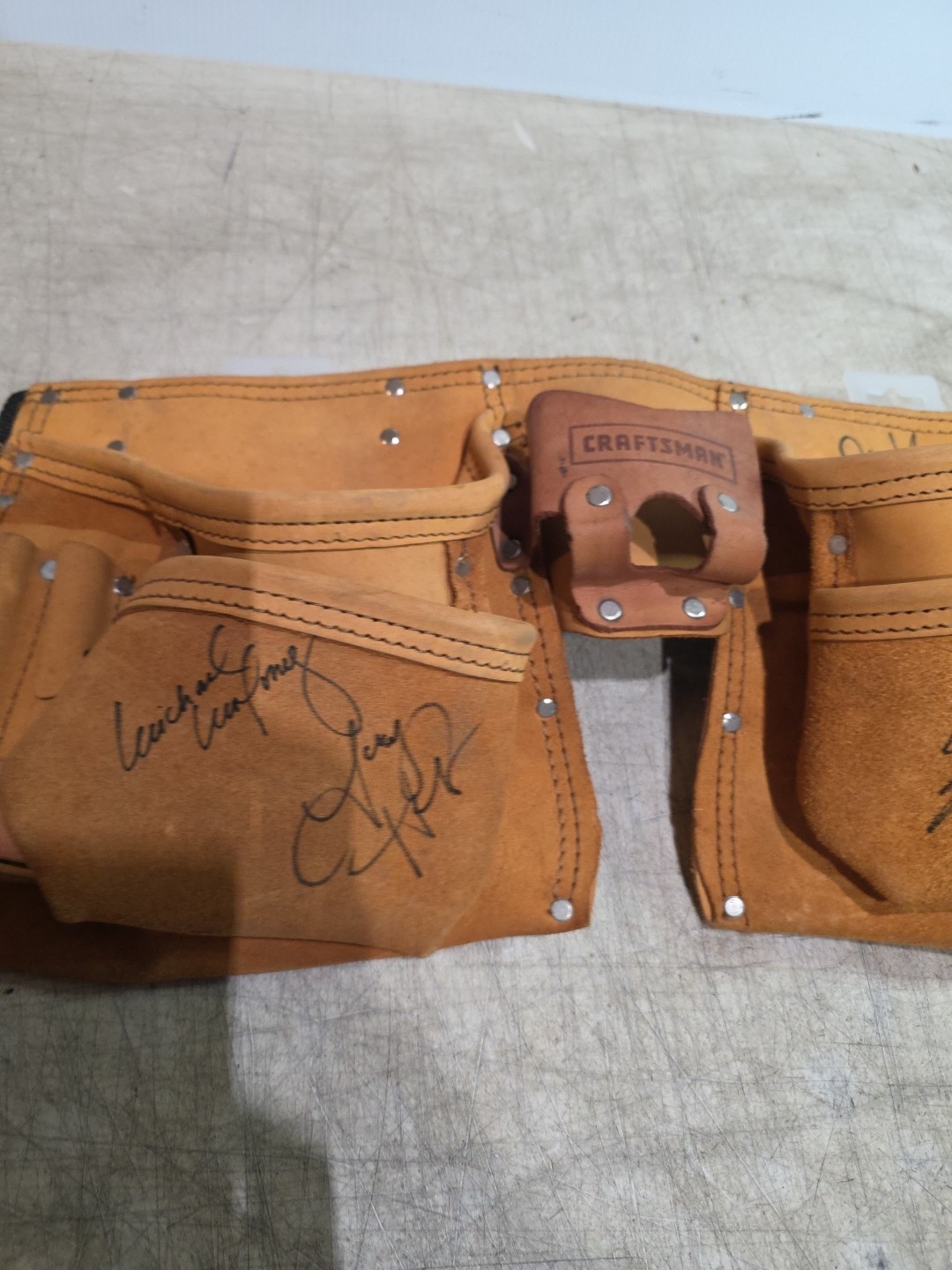 SEARS Craftsman Tool Holder Belt Leather (NEVER USED) W/signatures – USA!!