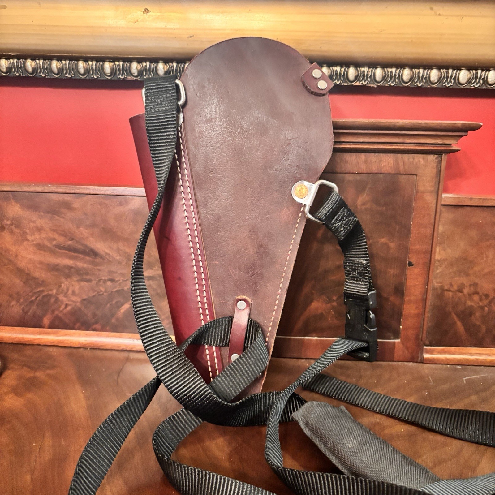 Duluth Trading Co Leather Tool Holster Apron w Adjustable Nylon Strap Right Hand