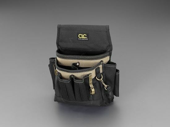 CLC 1505 3.5 in. W X 11 in. H Polyester Electrician’s Pouch 10 pocket Black/Tan