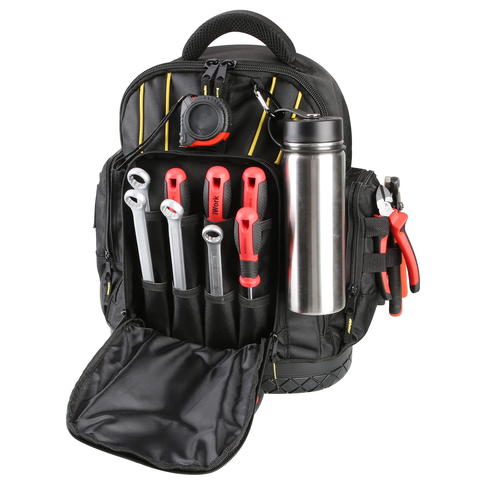 S Tool Backpack Moulded Waterproof Base Padded Shoulder Straps Breathable Padded