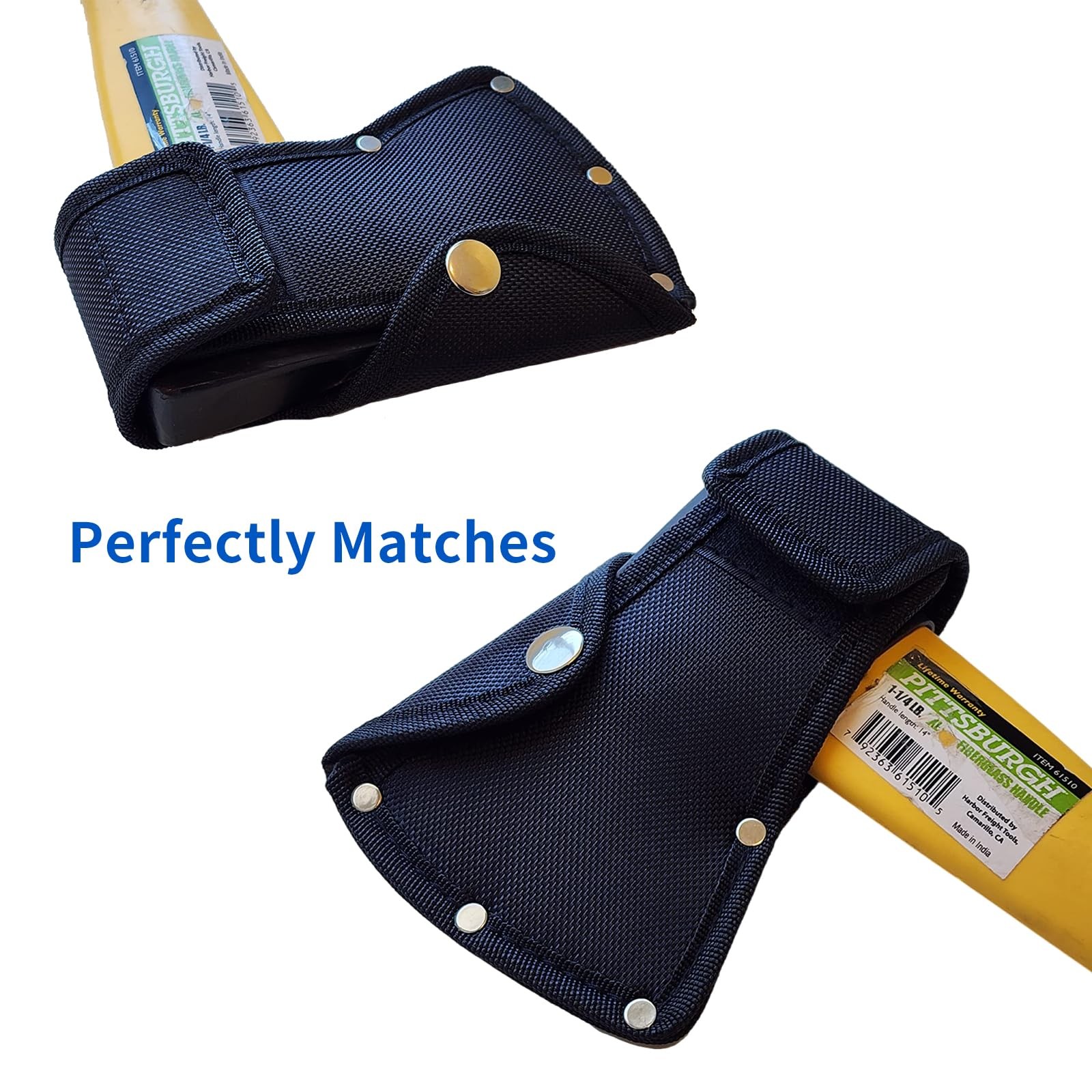 Hatchet Head Sheath Holster, Black Axe Cover for 1-1/4lb Axe, Double…