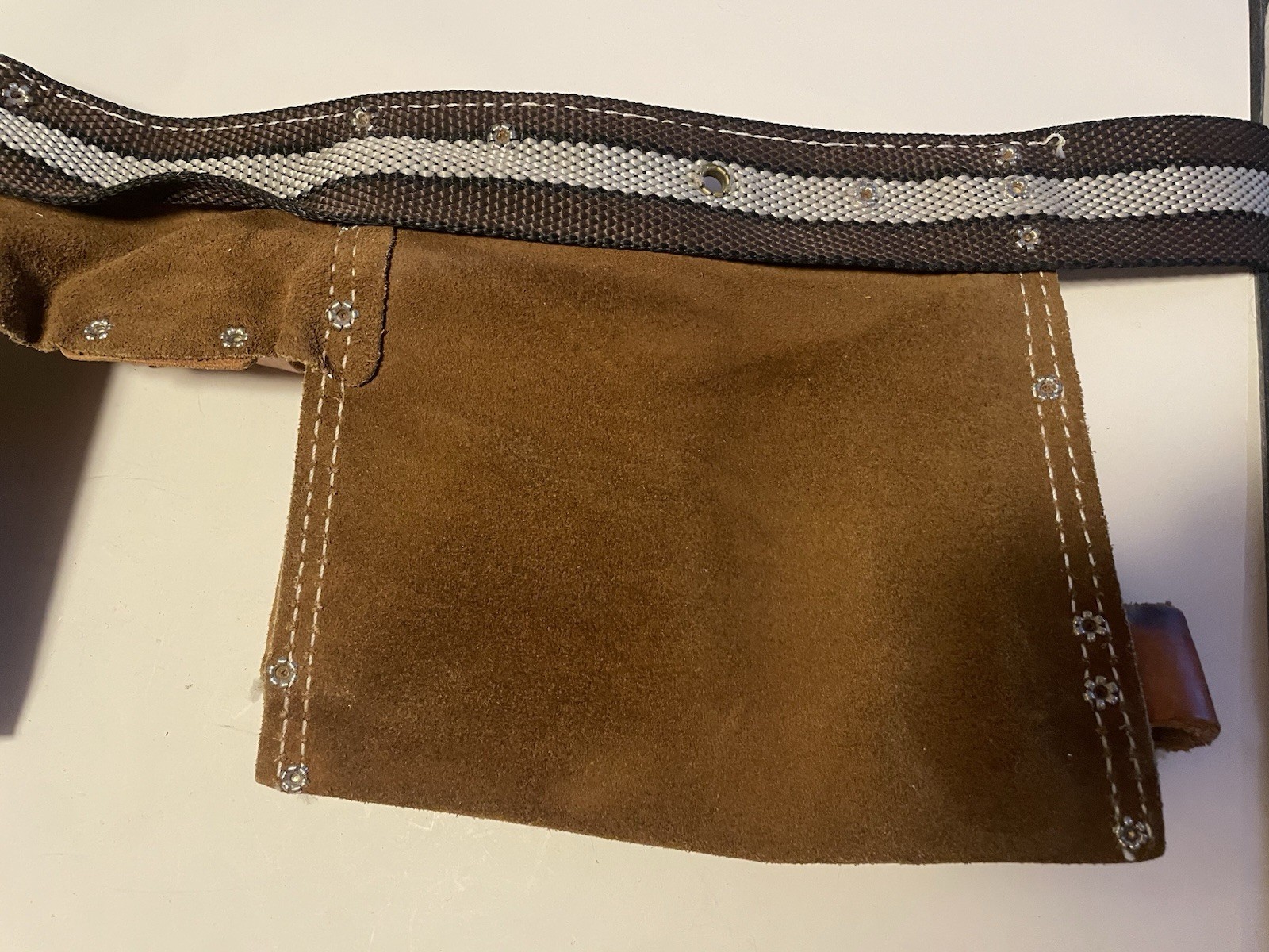 Vintage Nicholas Workgear Heavy Split Cowhide Leather Tool Belt No 493X – USA