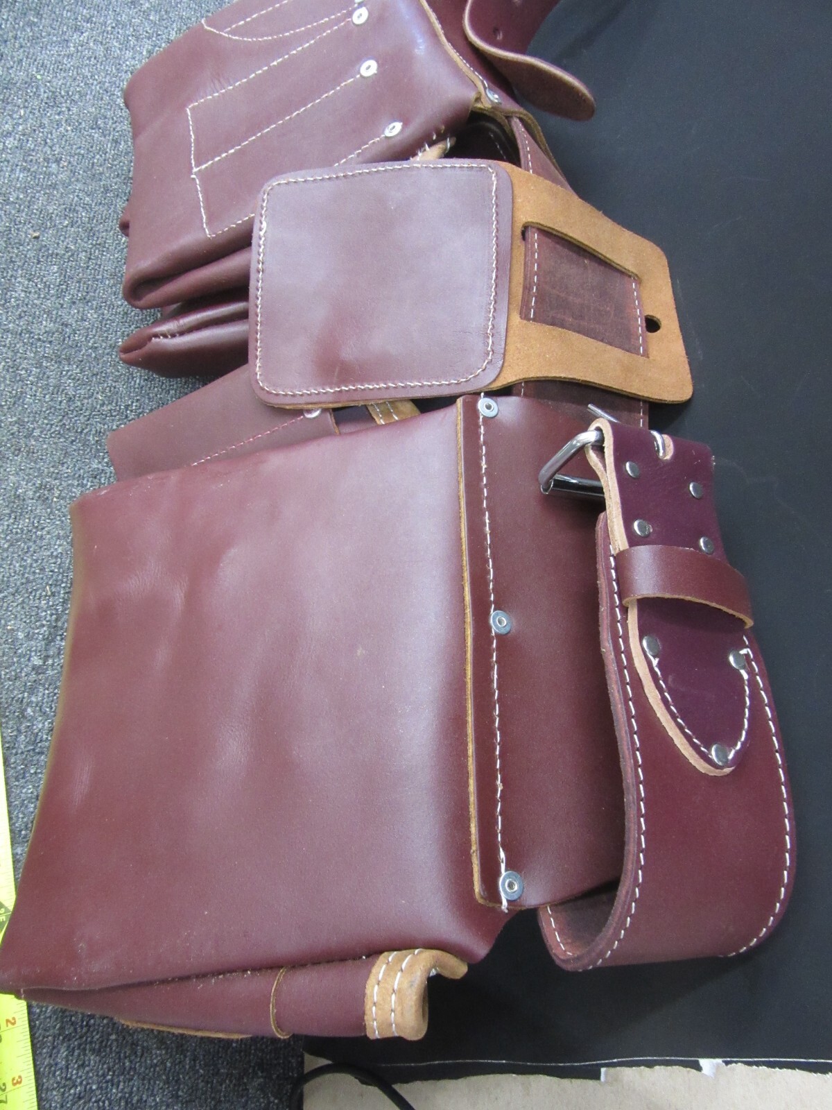 Tool belt SITEGEAR professional leather 7 pouch toolbelt NEW framing etc.