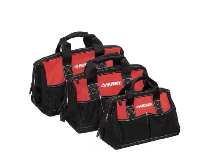 Husky 18 in., 15 in. and 12 in. Tool Bag Combo # HD60258A-TH-FD