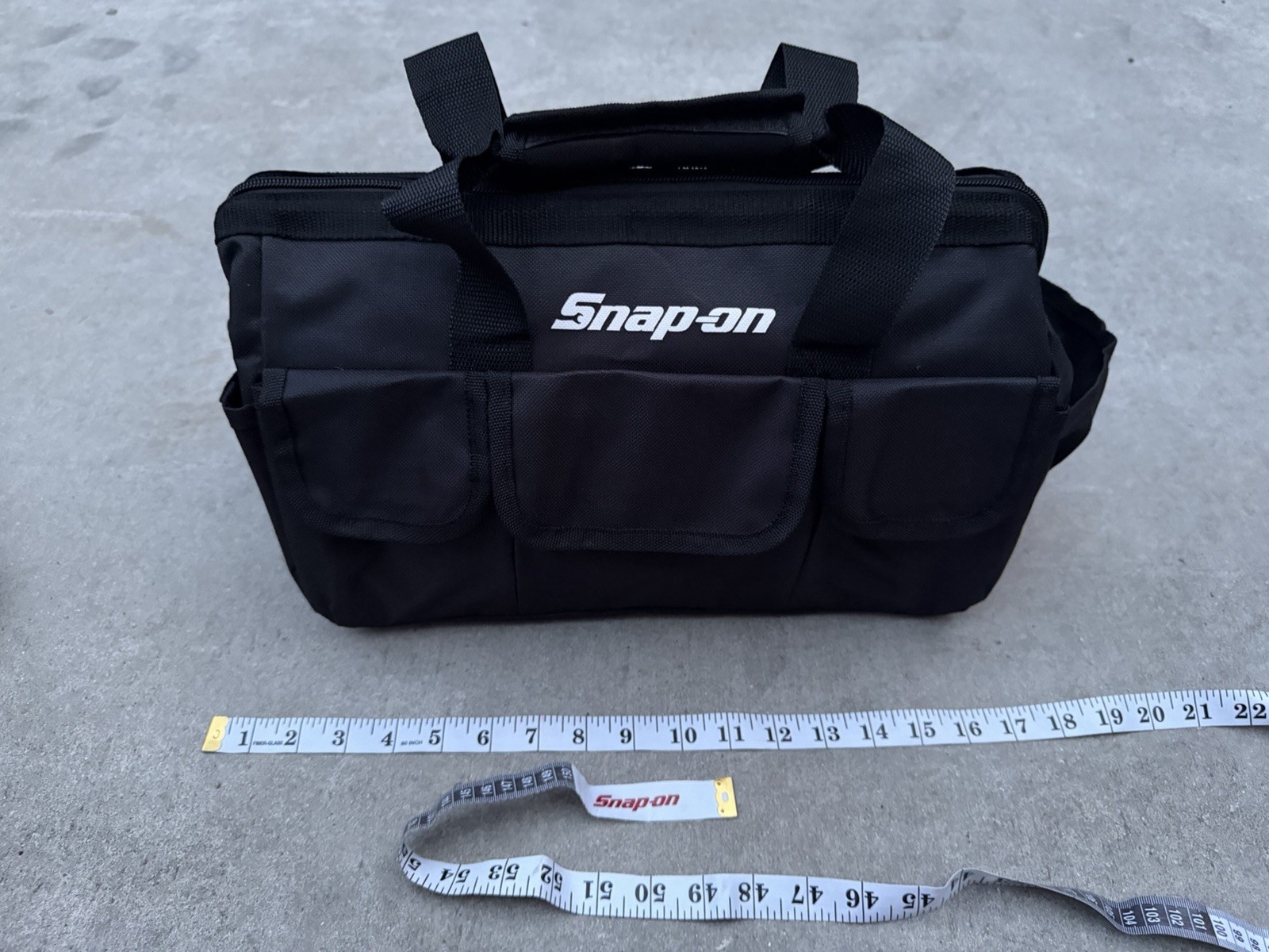 Snap On Tools Large Tool Bag Travel Carry Case Snap-On Racing Tool Black