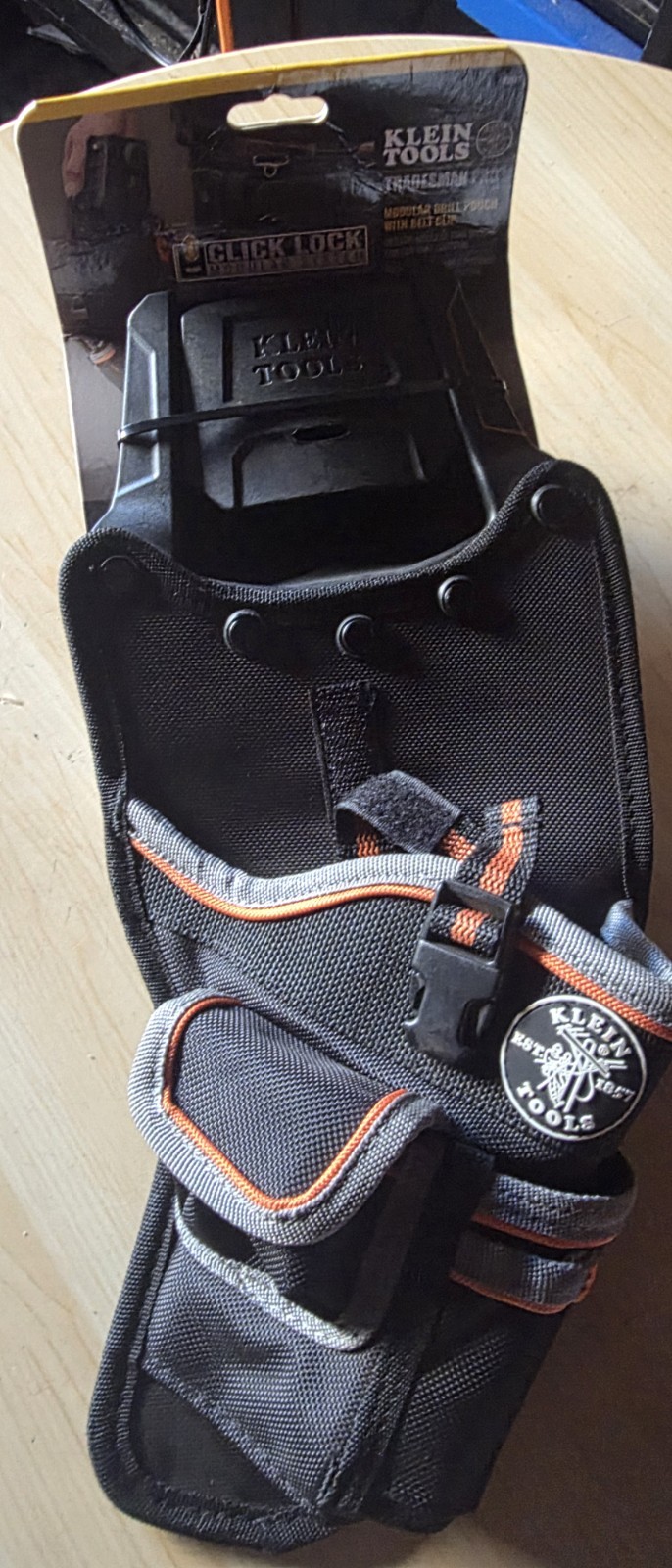 Klein Tools Click Lock Modular Tool Pouch Medium Black/Gray/Orange