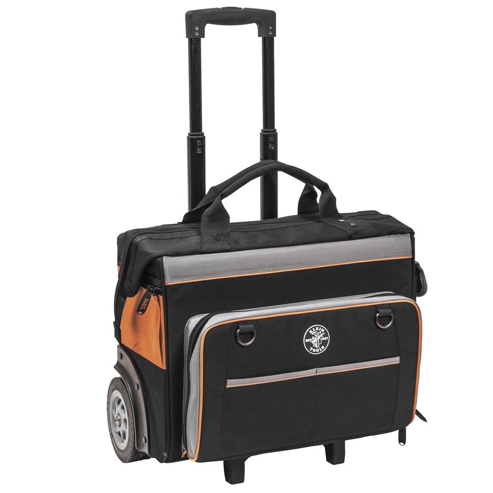 Klein Tools 55452RTB Tool Bag, Tradesman Pro Rolling Tool Bag, 24 Pockets, 19″..