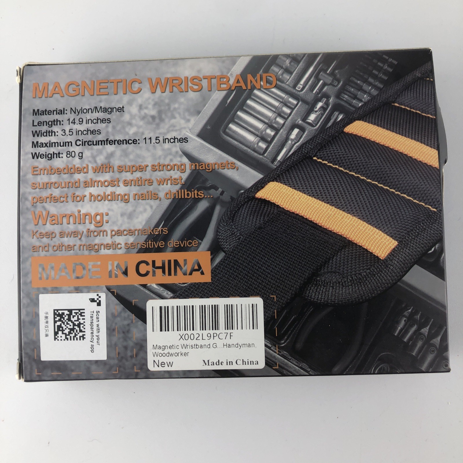 2 Pack Magnetic Wristbands Soft Digits one size fits all light weight strong