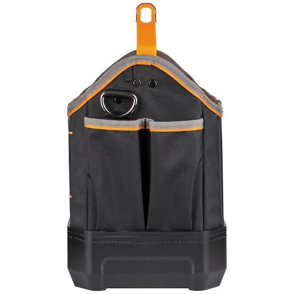 Klein Tools 62202Mb Tool Bag, Black/Orange, 1680D Ballistic Weave Body; Hard