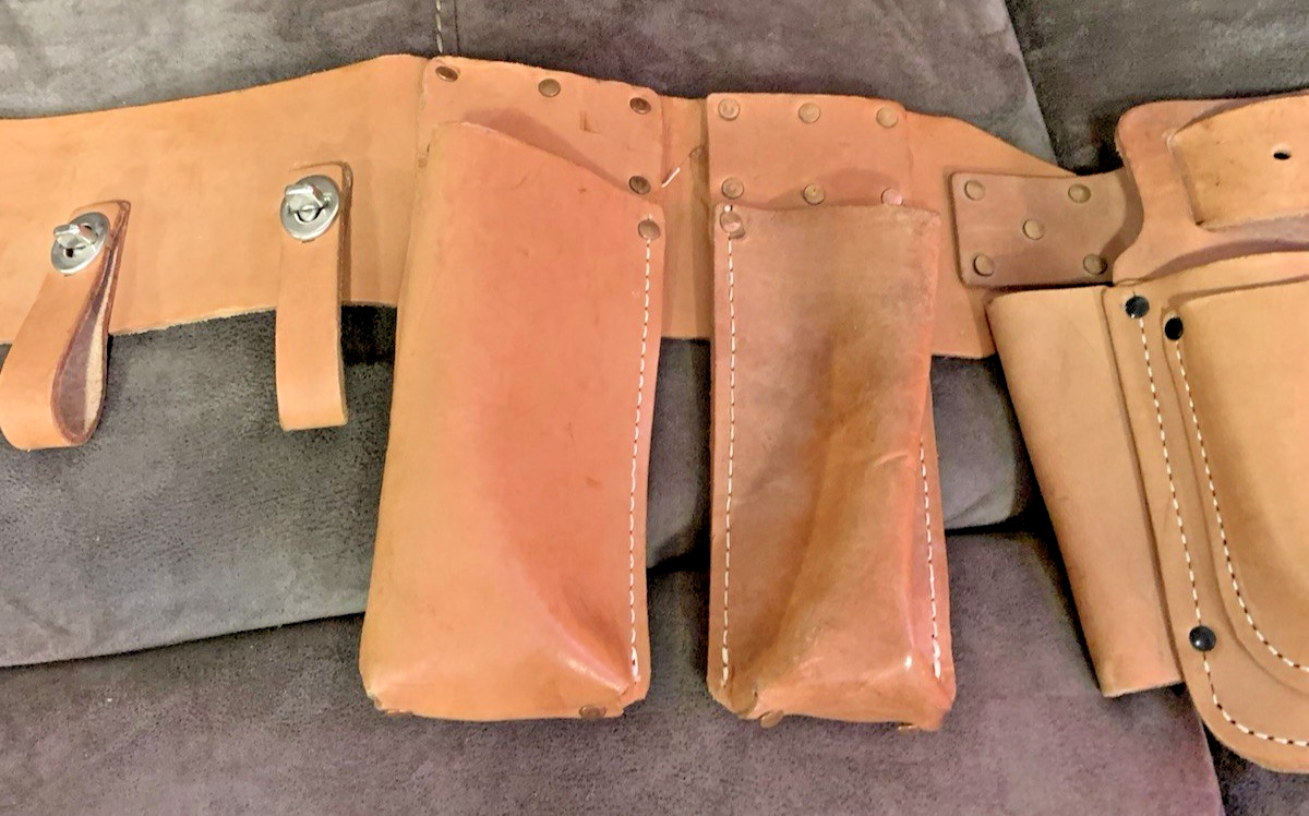 TOOL BELT – BRAND NEW – 100% LEATHER – TOOL HARNESS – SMALL – 40 INCH LENGTH