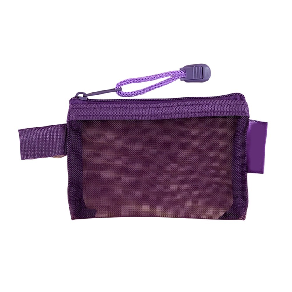 Small Zipper Mesh Nylon Bag for Makeup Earphone and Travel Essential Organizer