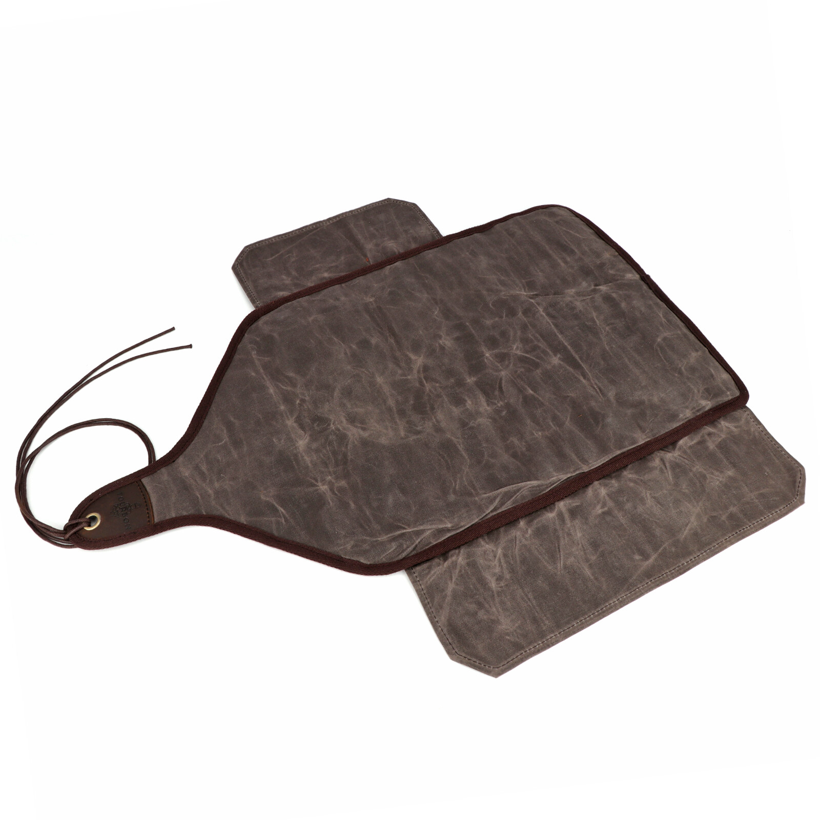 TOURBON Waxed Canvas Tool Roll Spanner Wrench Storage Pouch Chisel Gloves Pocket