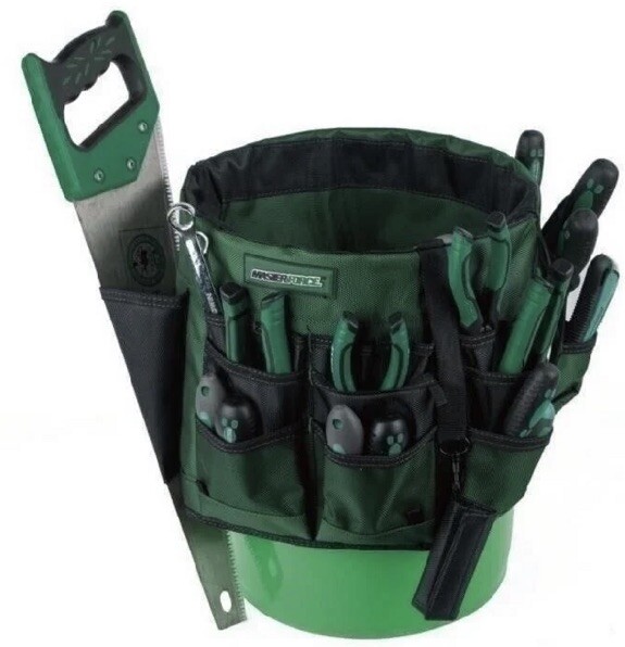 Master Force Tool Bucket Organizer 14” w/32 Pockets Heavy-duty