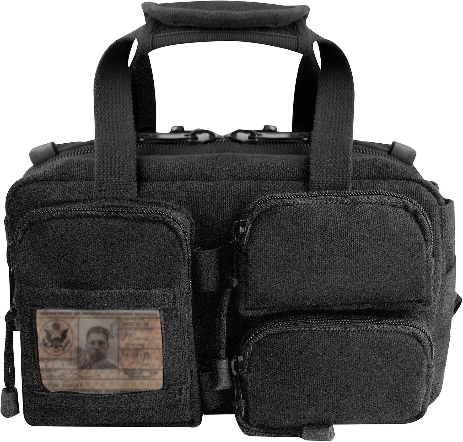 Rothco Canvas Tactical Tool Bag Black Molle Mechanics Carry Bag