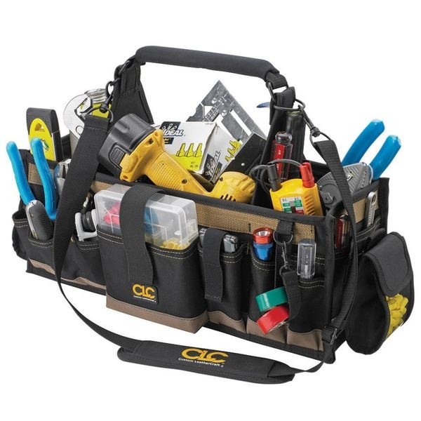 Clc Work Gear 1530 Tool Tote, Polyester, 42 Pockets, Black, 15″ Height