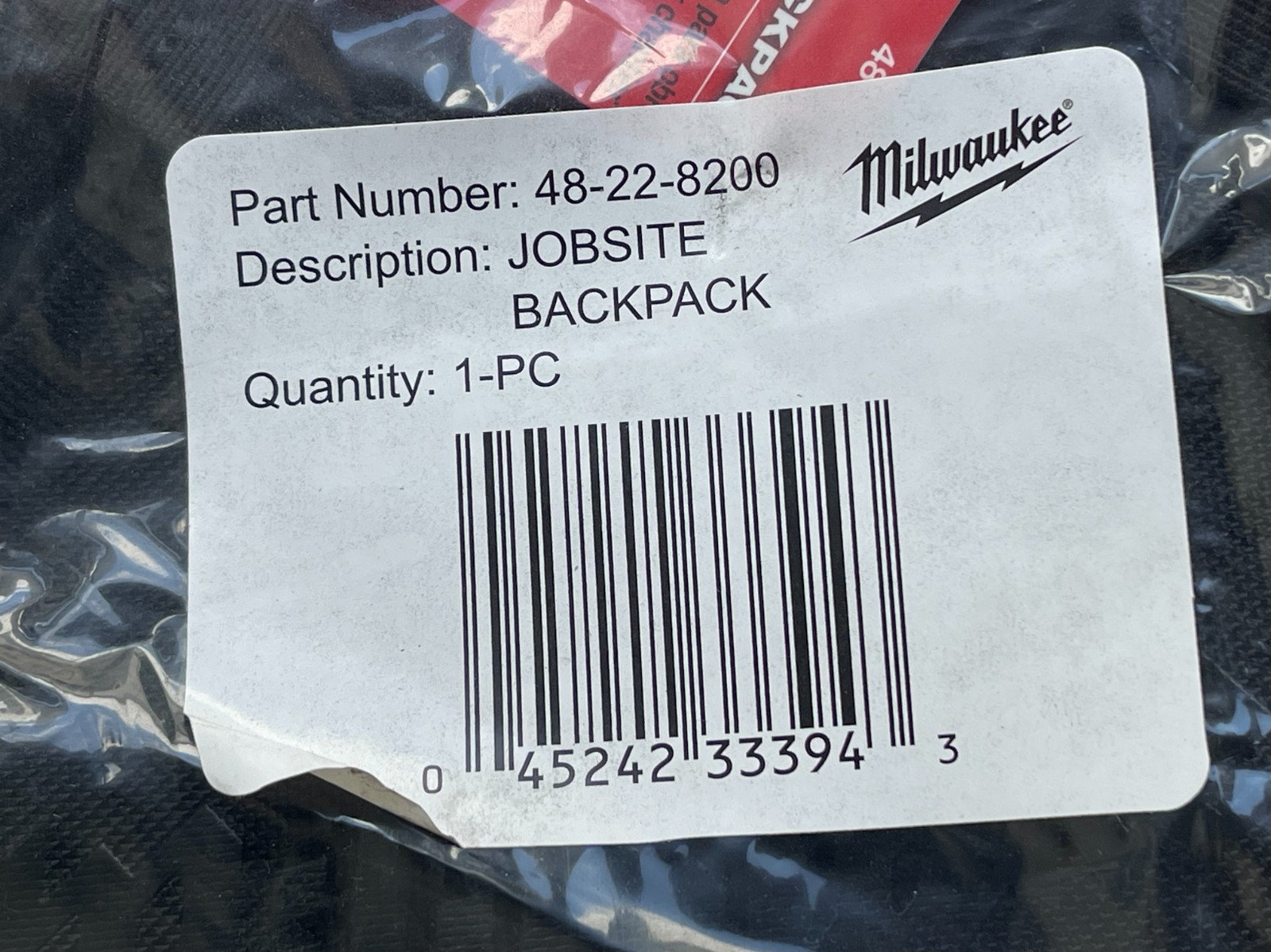 Milwaukee 48-22-8200 More Durable Backpack 1680D Ballistic Material Black New