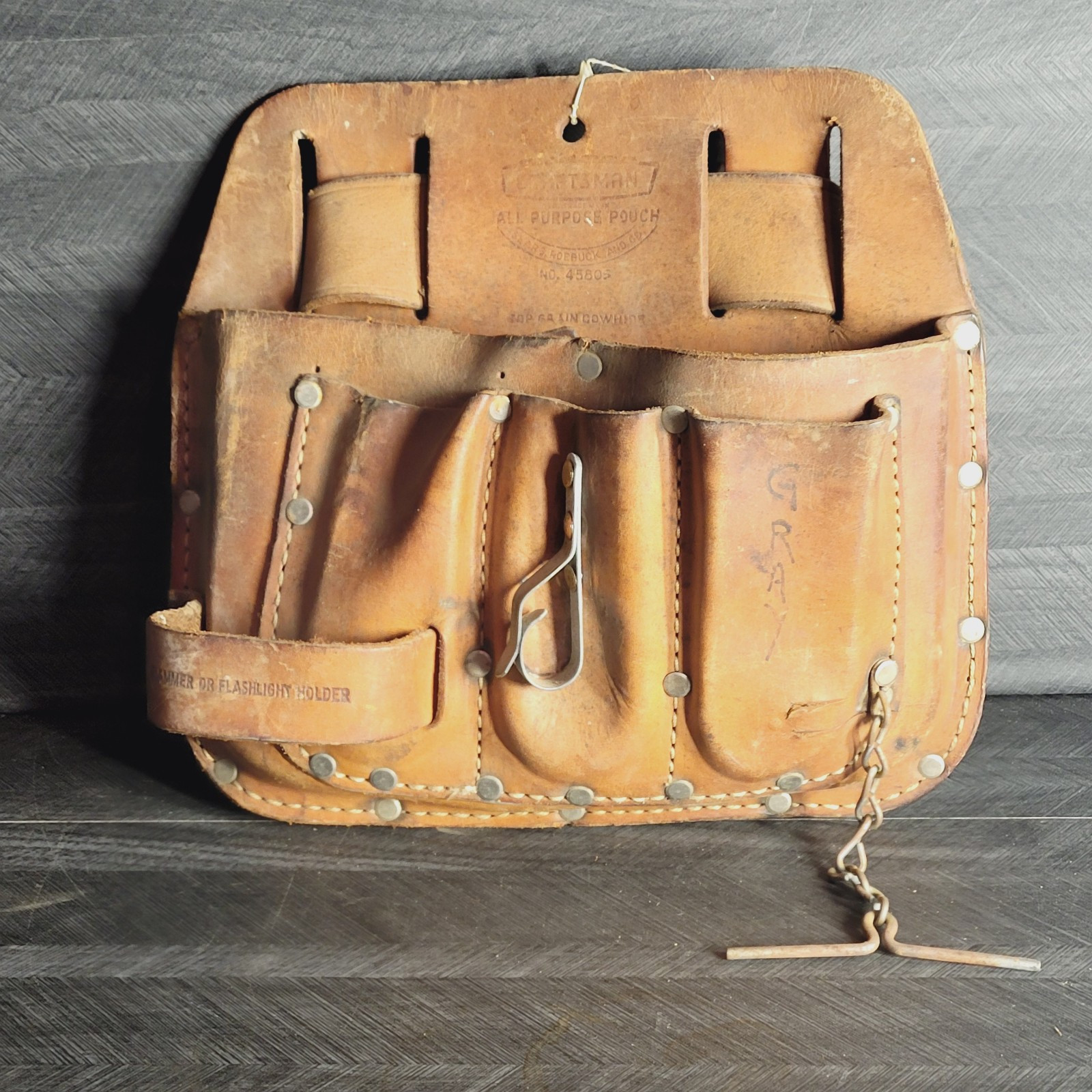 Vintage 45805 CRAFTSMAN ALL PURPOSE POUCH Leather