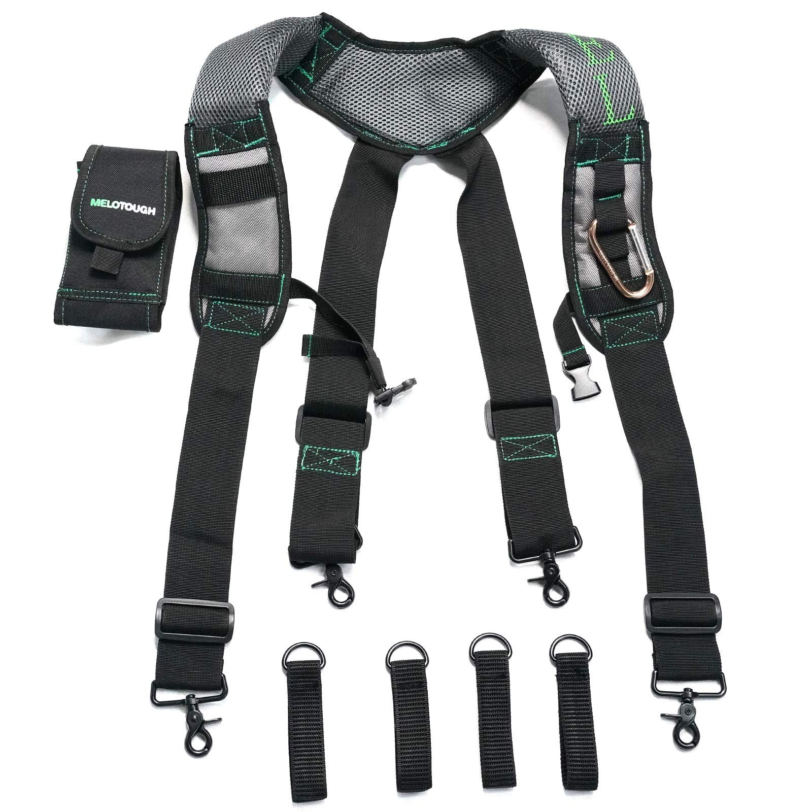 Work Belt Suspenders with Gel Shoulder Pad Electrician Construction Farmer