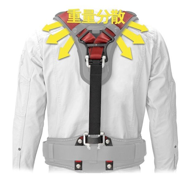 TAJIMA SFSAFRE Safety Suspenders A Free Size Red Construction Tool Belt Japan