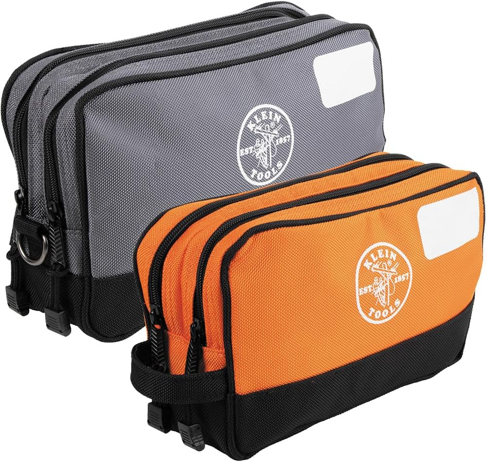 Tool Pouch, Dual Compartments, Heavy-Duty Tool Bag Organizer, Multipurpose Bag