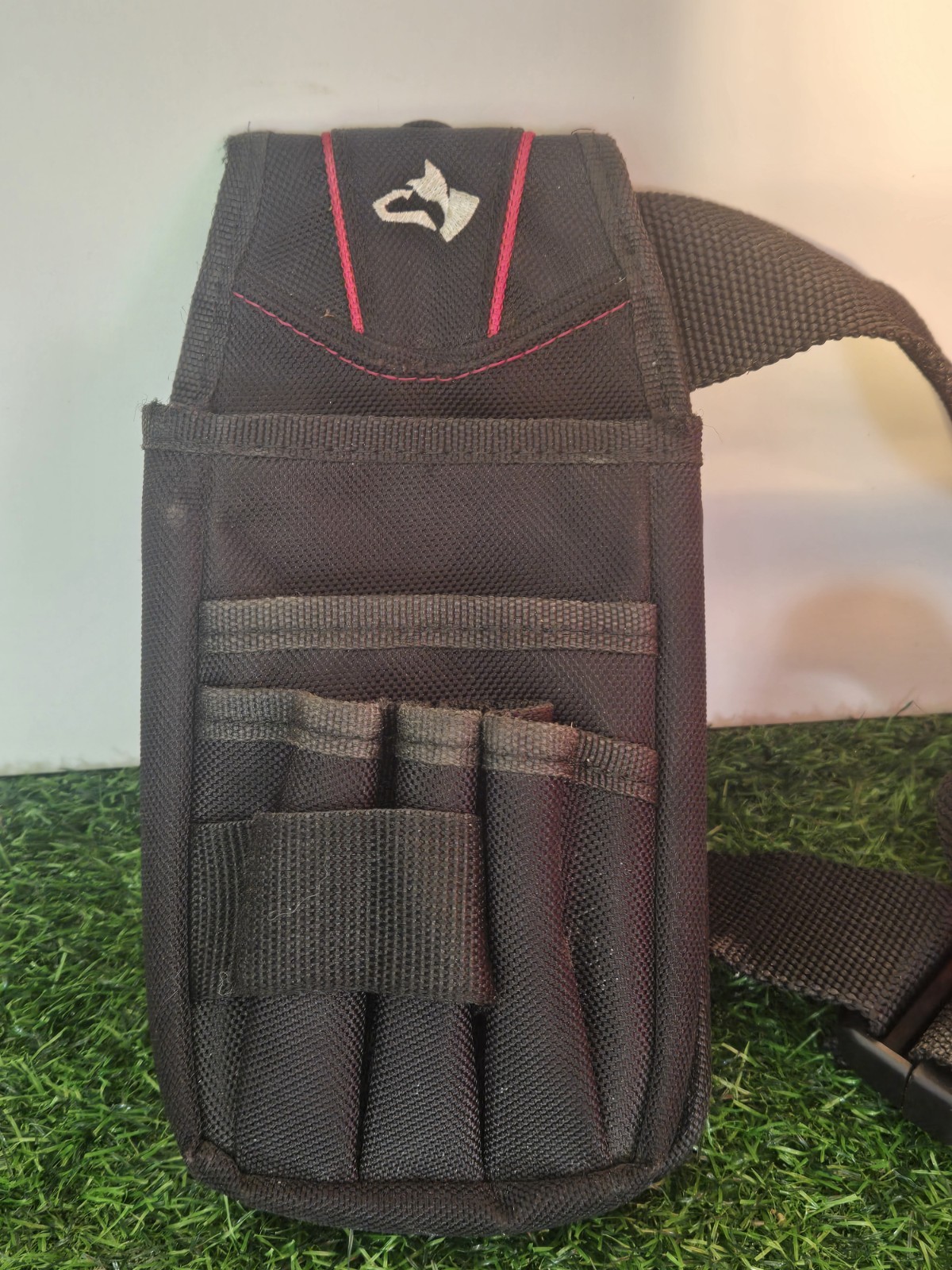 Husky 7-Pocket Utility Holster Tool Belt Storage Pouch Holder 5″ x 9.5″ Black