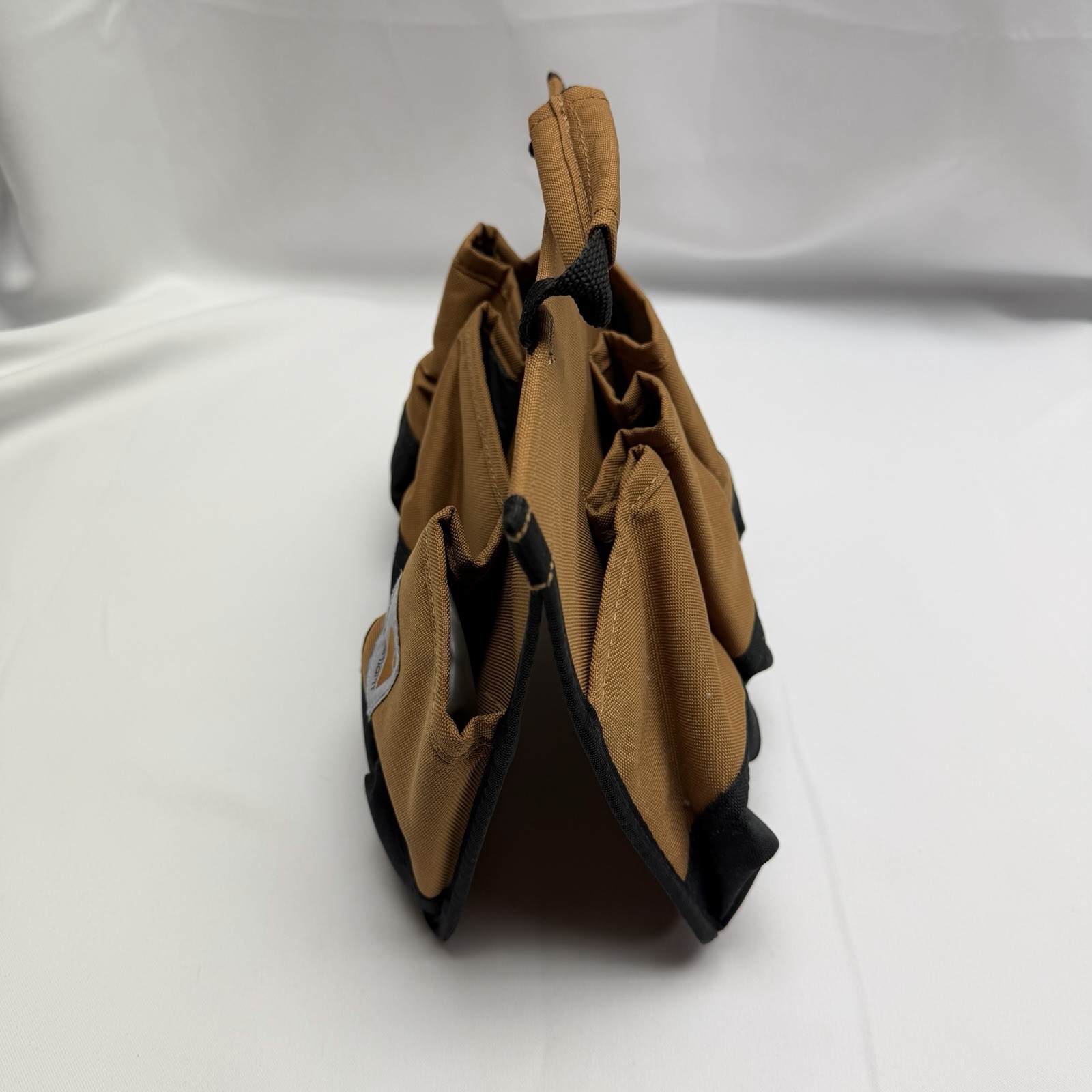 Carhartt 6 Pack Tool Caddy Brown Portable Organizer Tote Utility Storage Pouch