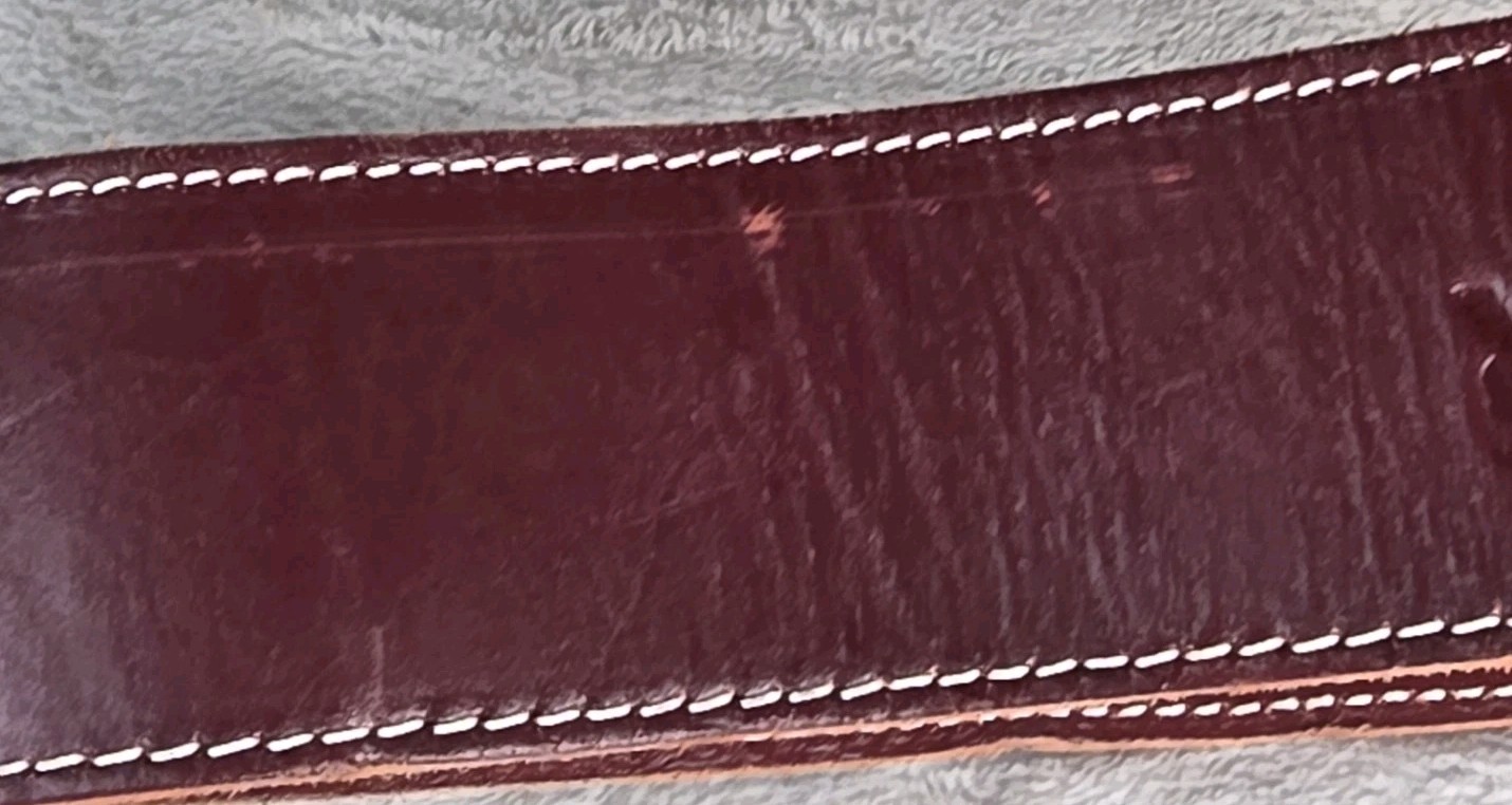 Occidental Leather XL 3″ Heavy Duty Leather Belt Burgundy Made in USA New Other