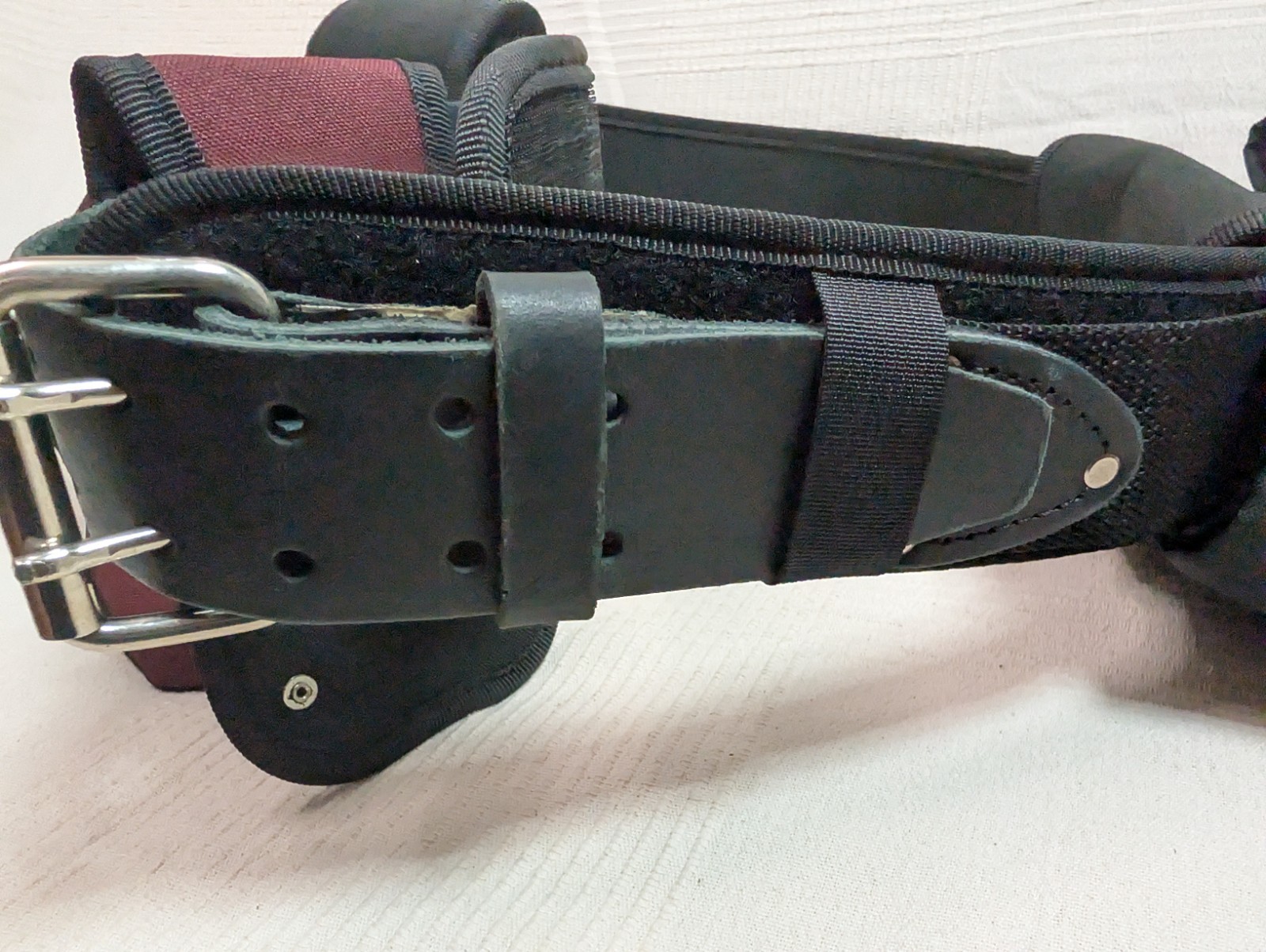 AWP General Construction Carpenter Tool Rig | Padded Adjustable Leather Belt