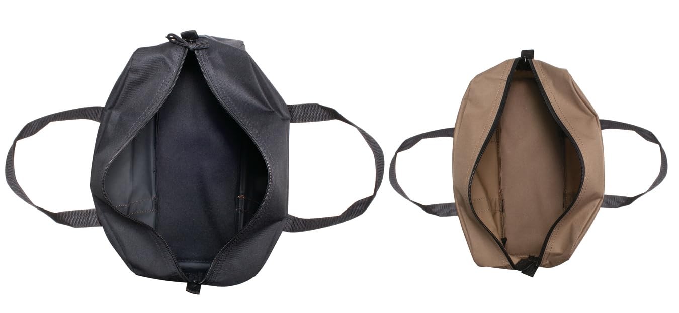 CLC Custom Leathercraft 1107 2 Pack Medium and Large Utility Tote Bag Combo,Blac