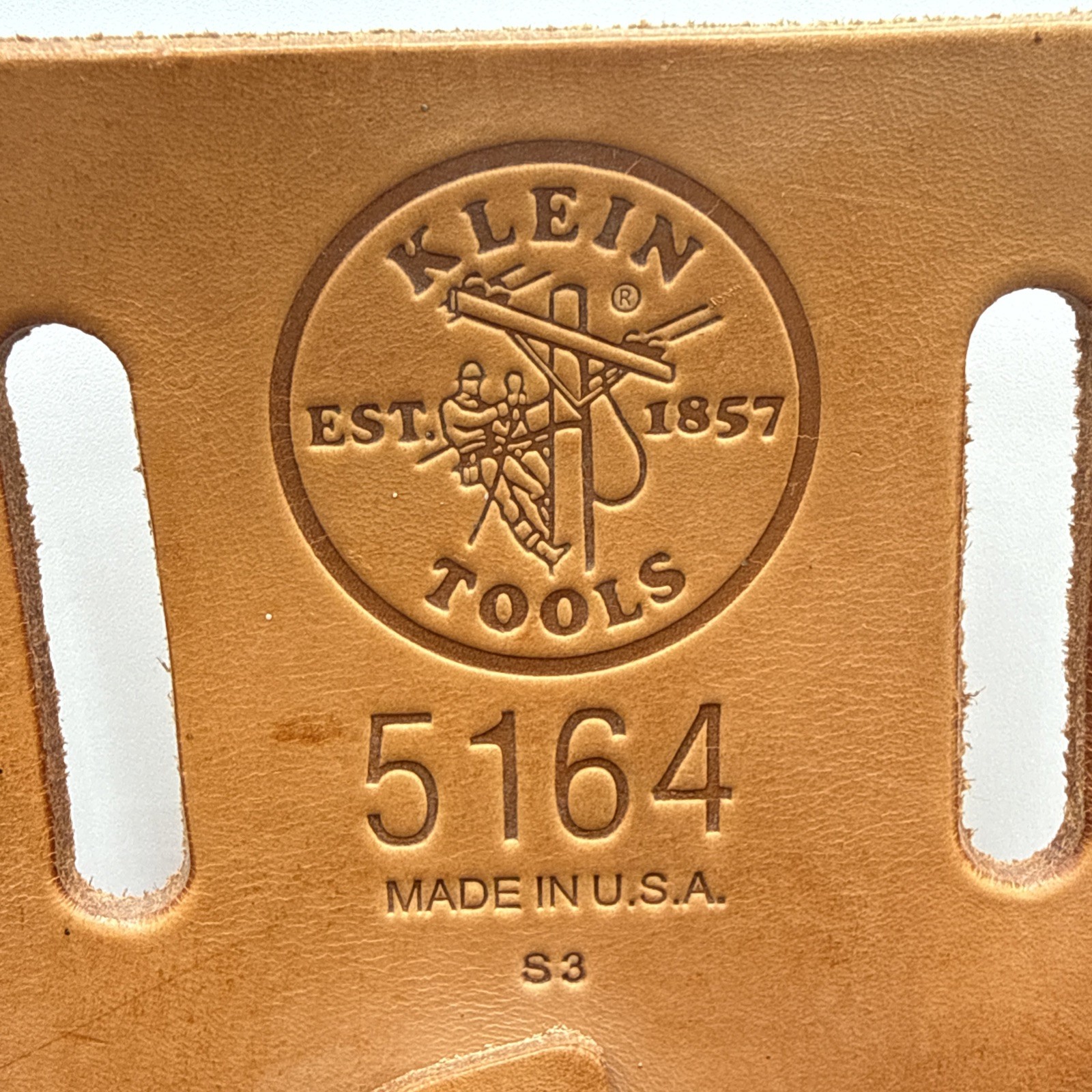 Klein Tools 5164 Leather Tool Pouch with New Adjustable Web Belt