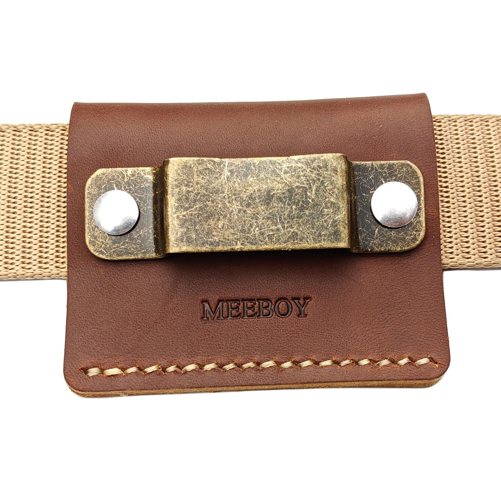 Leather Tool Holder Tape Measure Holder Clip Tape Holder for Tool Belt