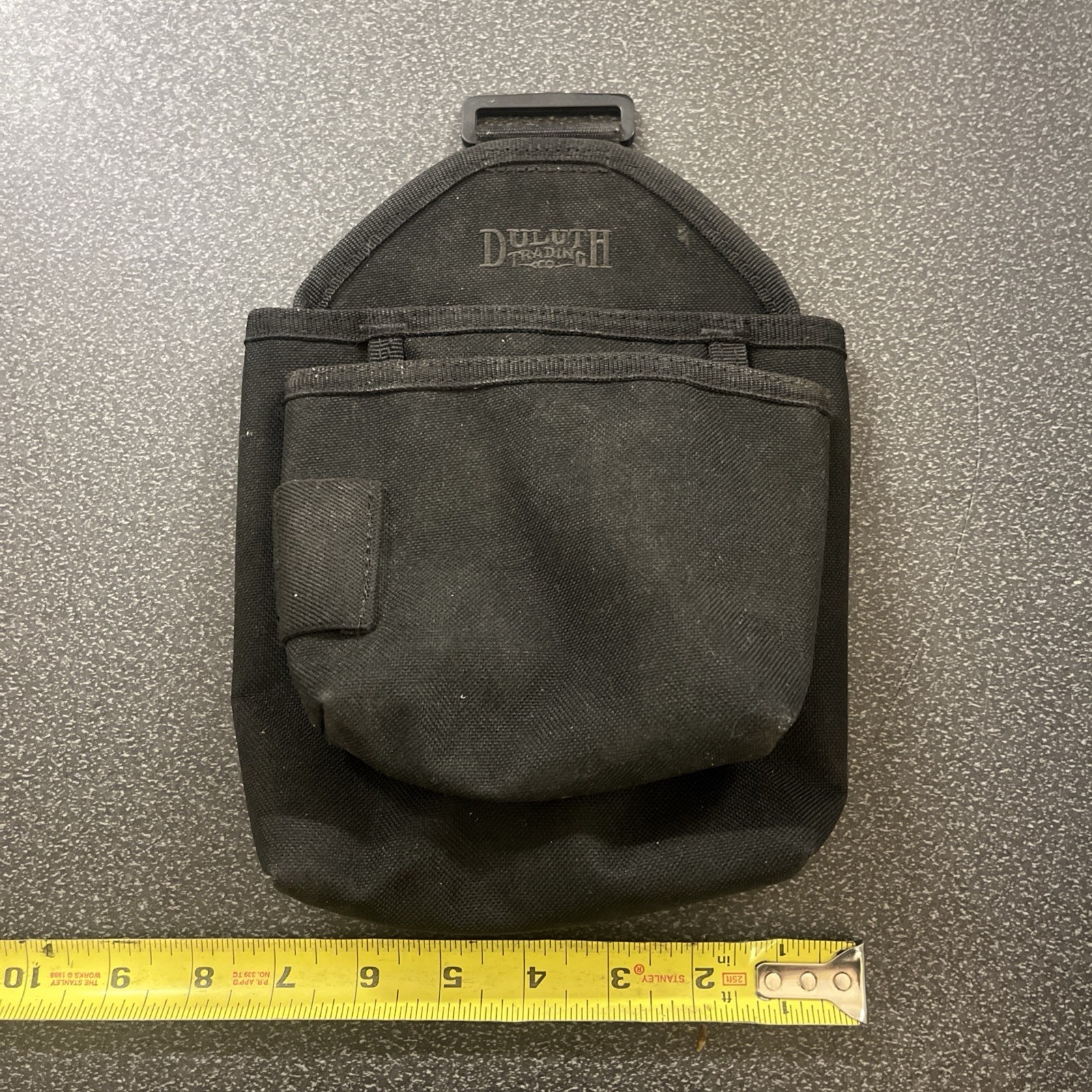2 Duluth Trading Co Tool Pouches Black Canvas Top Hook