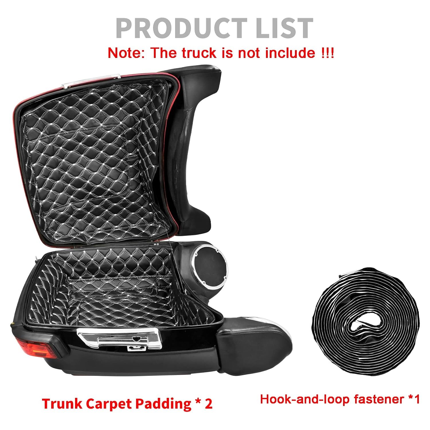 Harley Tour Pack Liners White Floral Stitching Touring Pack Inserts Fit for