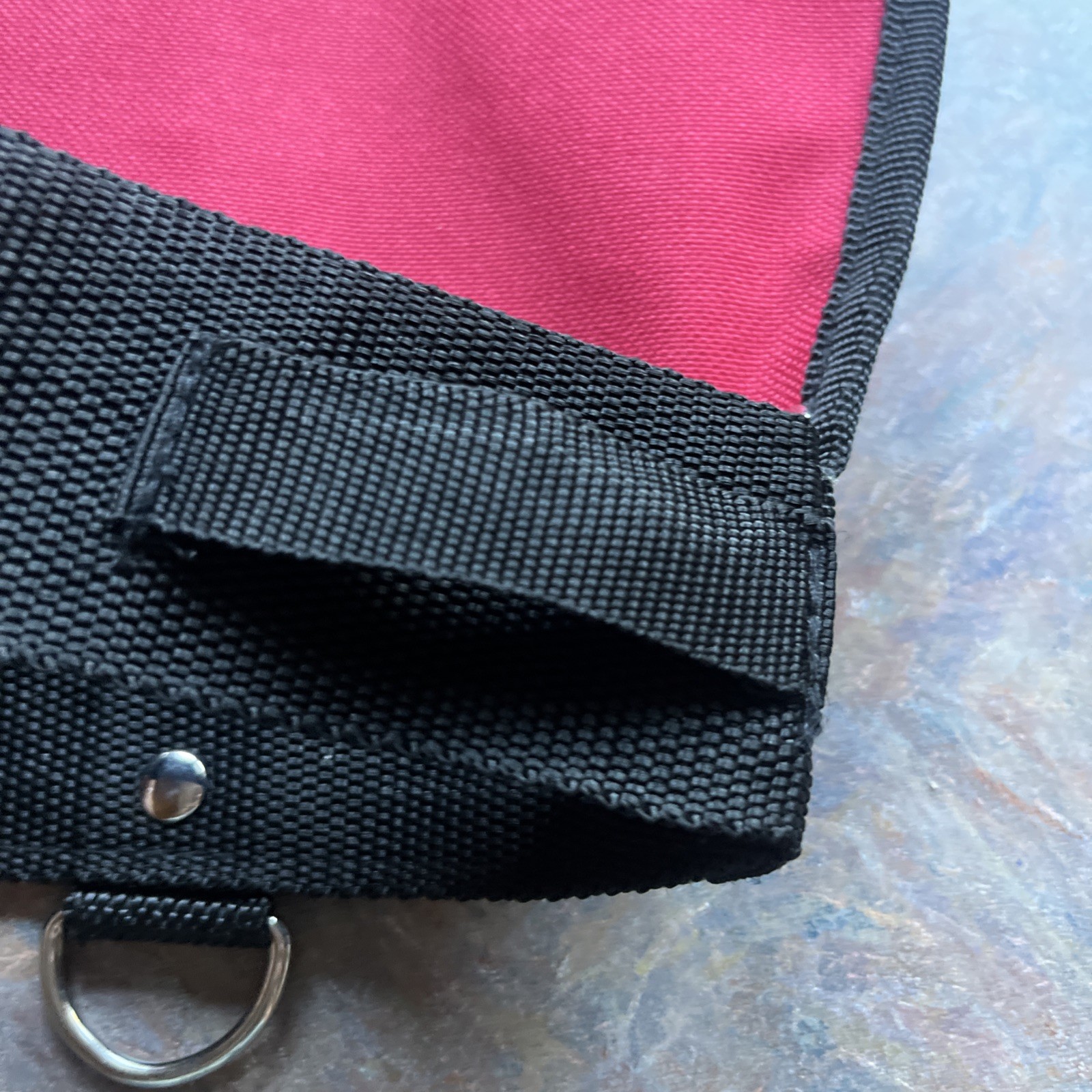 🔥 Youth Red Toolbox Canvas Adjustable Tool Belt Pouch Belt One Size 8+ Kids